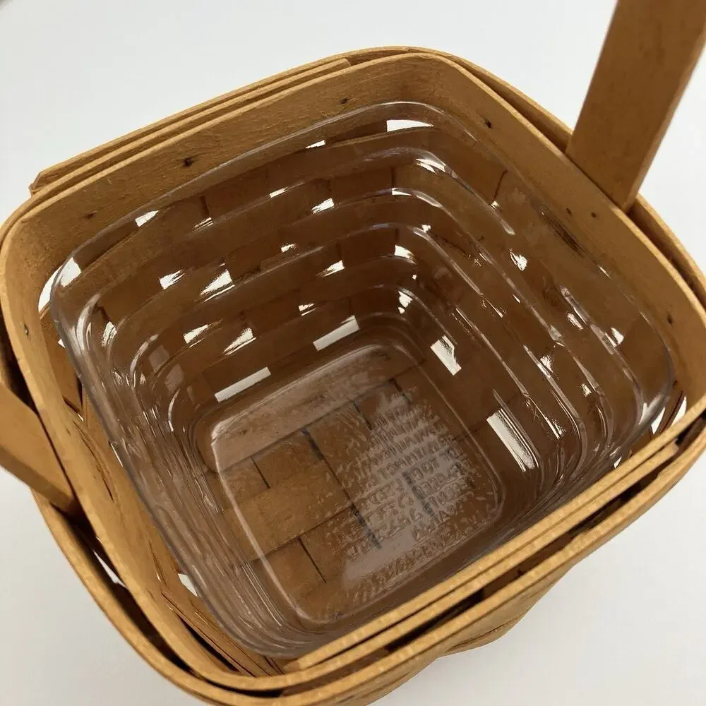 Longaberger Small Peg Basket Set 1999 | /w Protector 5